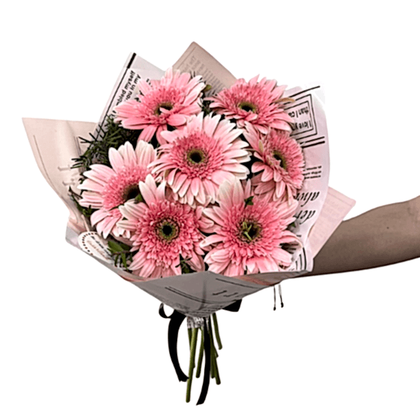 PEMBE GERBERA BUKETİ